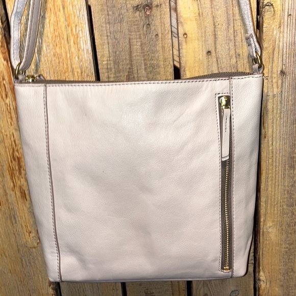 Fossil Gray Leather Shoulder Bag - Picture 6 of 11